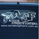 ASF Rear Window Car Sticker (decal)